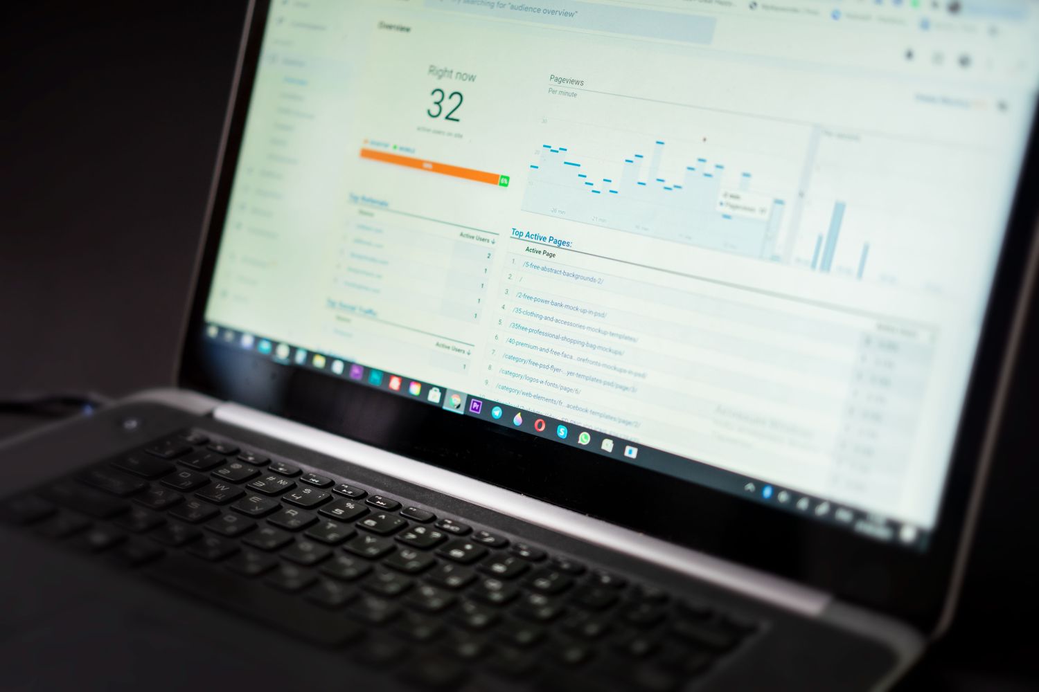Representative laptop analytics dashboard used for the GameIQ project